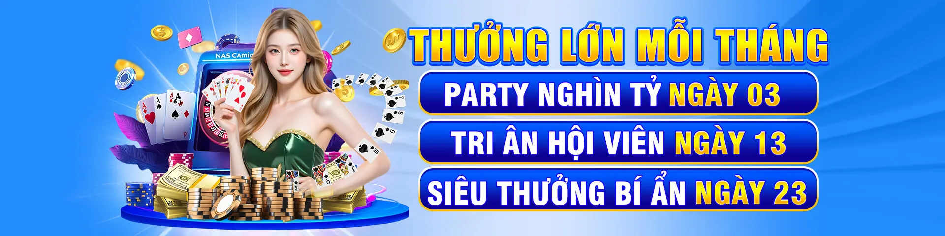 Banner khuyến mãi nổ hũ độc quyền từ 11bet App